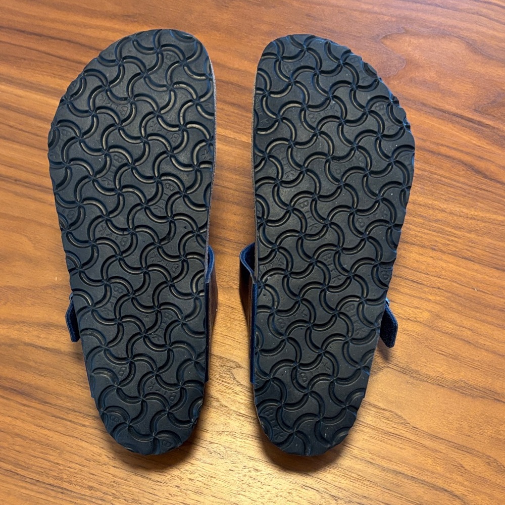 Birkenstock Gizeh Navy Leather Sandals EU size 40 - Picture 4 of 5